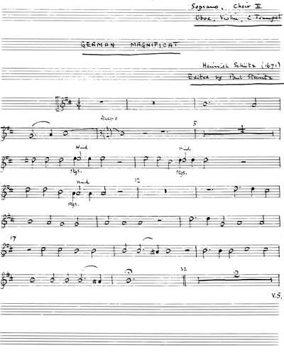 [Choir 2] Soprano & Oboe & Violin & Trumpet in C