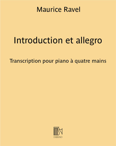Introduction et allegro - Transcription pour piano à quatre mains