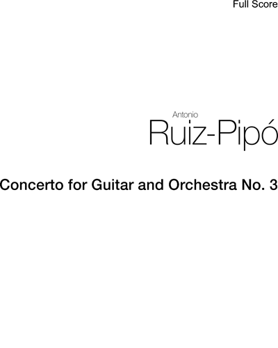 Concerto for Guitar and Orchestra No. 3