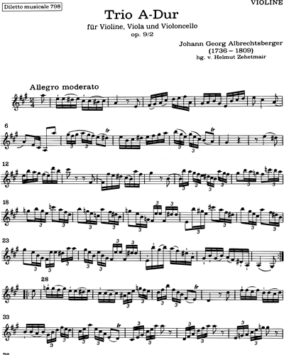 Trio No.2 in A Major, op. 9/2