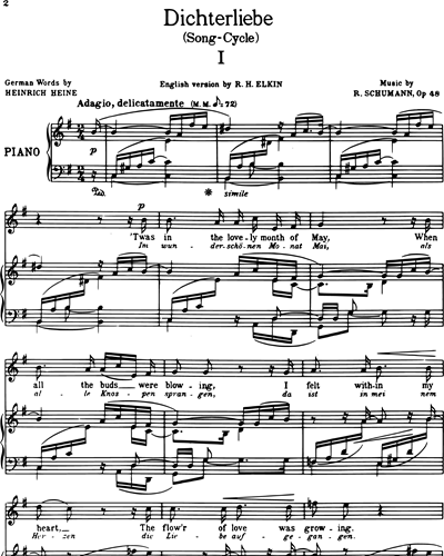 Dichterliebe (Song-Cycle) Op. 48
