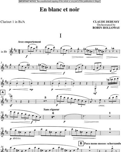 Clarinet 1 in Bb & A