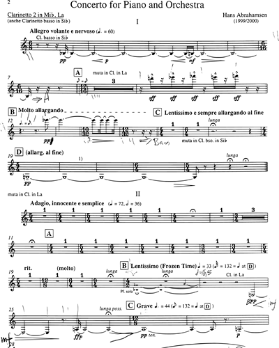 Clarinet in Eb 2/Clarinet in A 2/Bass Clarinet