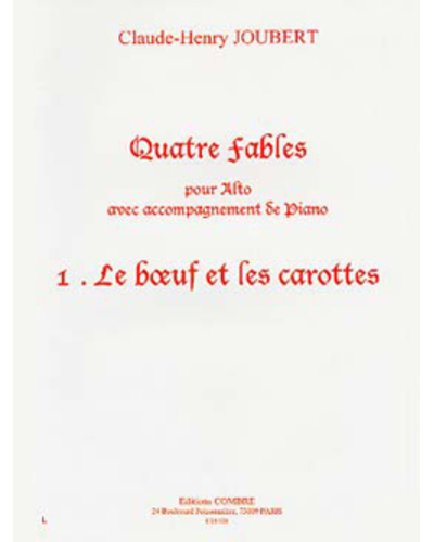 Le Boeuf et les Carottes (No. 1 from '4 Fables')