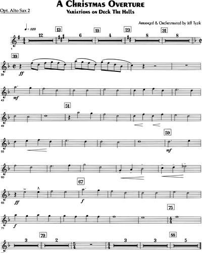 Alto Saxophone 2 (Optional)