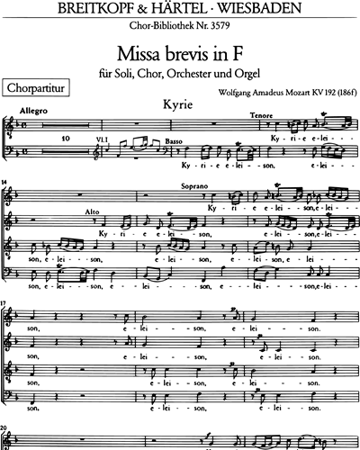 Missa brevis in F major, KV 192 (186f)