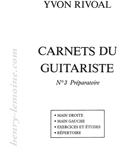 Carnets du Guitariste, Vol. 3