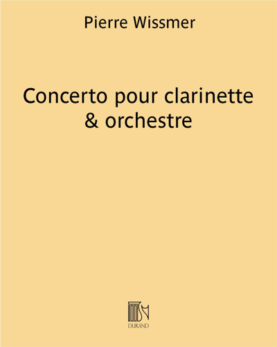 Concerto pour clarinette & orchestre