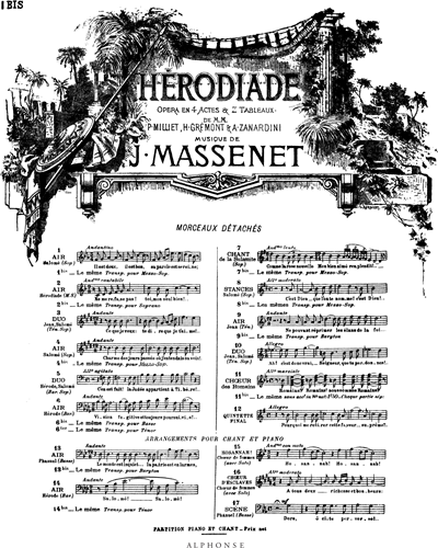 Air de Salome No. 1 Bis (from 'Hérodiade')