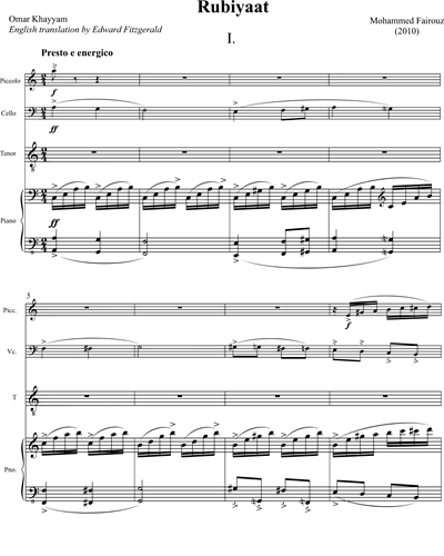Tenor & Piano & Full Score