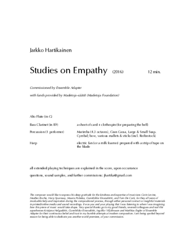 Studies on Empathy