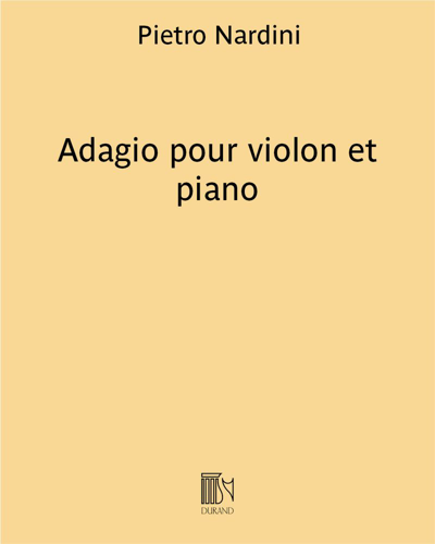 Adagio pour violon et piano