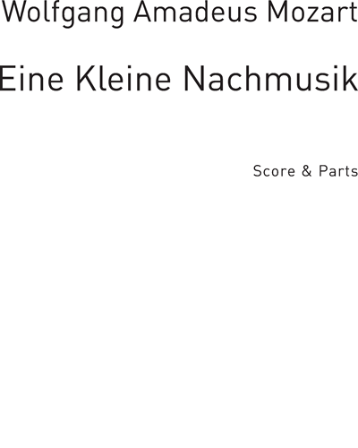 Eine kleine Nachtmusik K525 (2nd and 3rd Movement) arranged for Recorder Groups