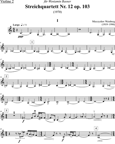 String Quartet No. 12, op. 103