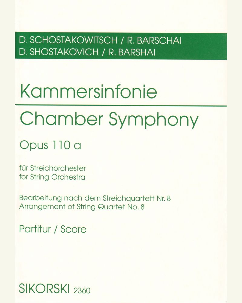 Chamber Symphony, op. 110a