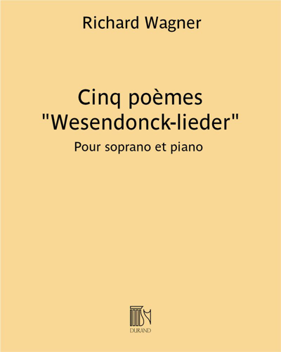 Cinq poèmes "Wesendonck-lieder"