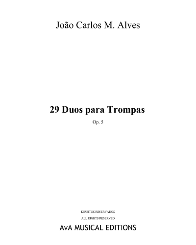 29 Duets for Horn, op. 5