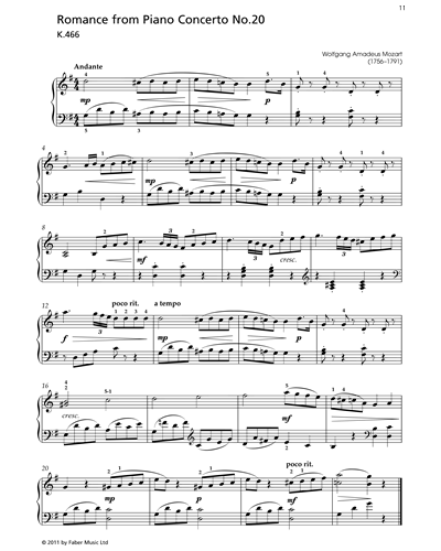 Romance from Piano Concerto No. 20