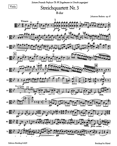 Streichquartett Nr. 3 B-dur op. 67