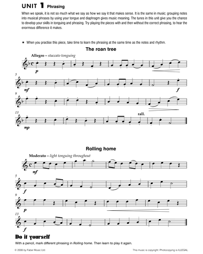 Saxophone Basics Repertoire Unit 1 - Sax Part