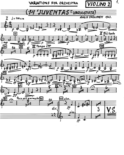 Variations for Orchestra (1963)