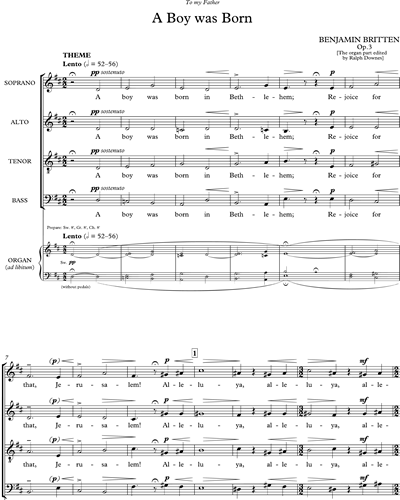 Boys' Chorus & Female Chorus SATB & Male Chorus SATB & Organ (ad libitum)