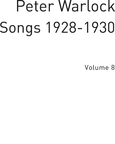 Songs 1928-1930, Vol. 8
