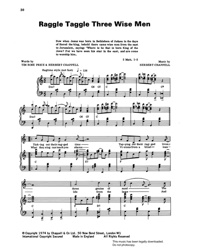 Raggle Taggle Three Wise Men (from 'Carols For Today')