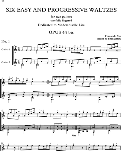 Six Valses, Op. 44 bis