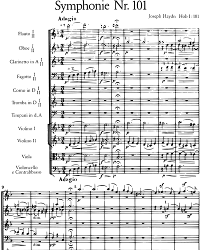Symphonie Nr. 101 D-Dur Hob I:101 