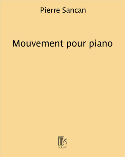 Mouvement pour piano