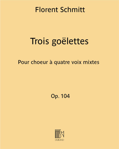 Trois goëlettes (extrait n. 3 d’ "À contre-voix") Op. 104
