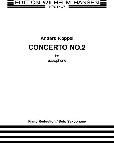 Saxophone Concerto No. 2