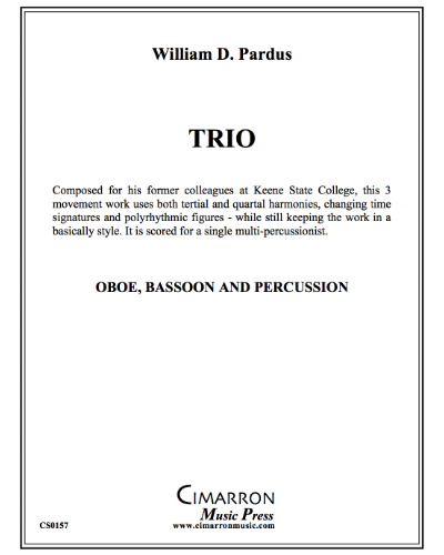 Trio for Oboe, Bassoon and Percussion