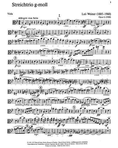 String Trio g minor op. 6