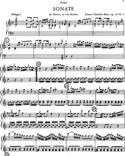 Sonata in C major Op. 18 n. 5