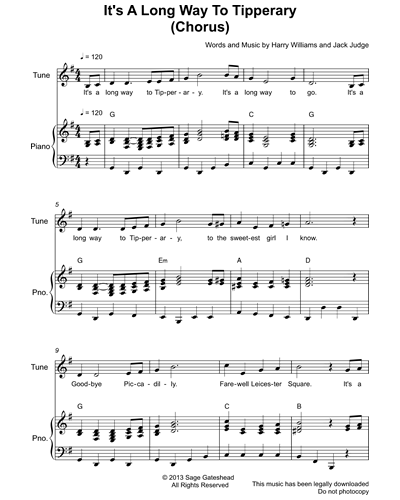 Chorus & Piano