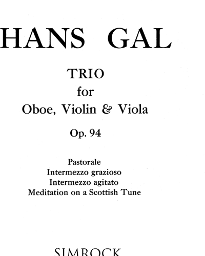 Trio in A, op. 94