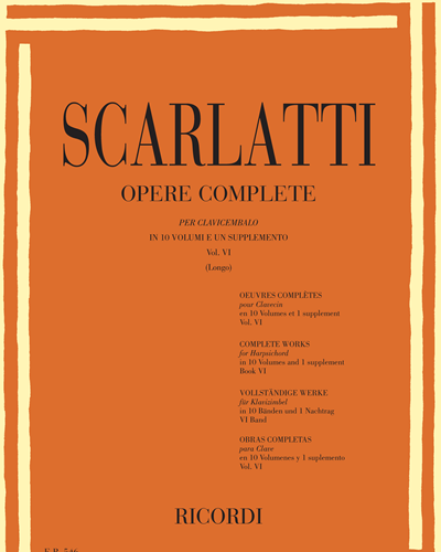 Opere complete per clavicembalo Vol. 6