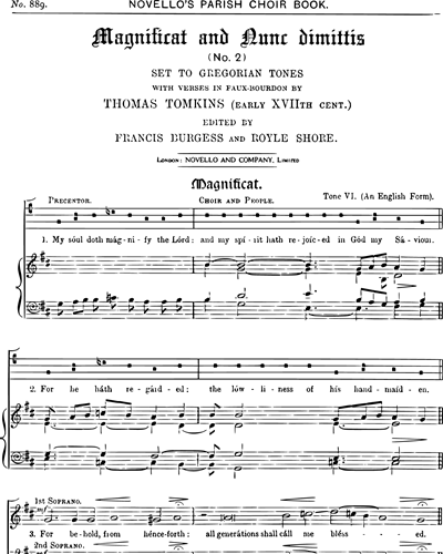 Mixed Chorus & Congregation & Organ