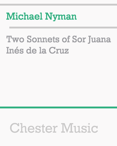Two Sonnets of Sor Juana Inés de la Cruz