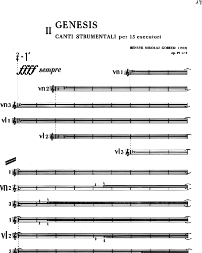 Genesis II, Op. 19 No. 2