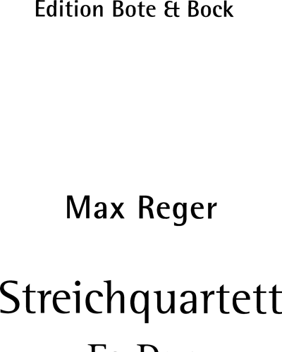 String Quartet op. 109