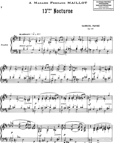 Nocturne No. 13, op. 119