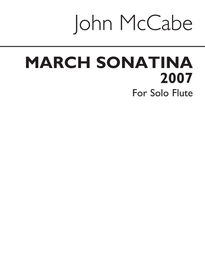 March Sonatina (for Solo Flute)