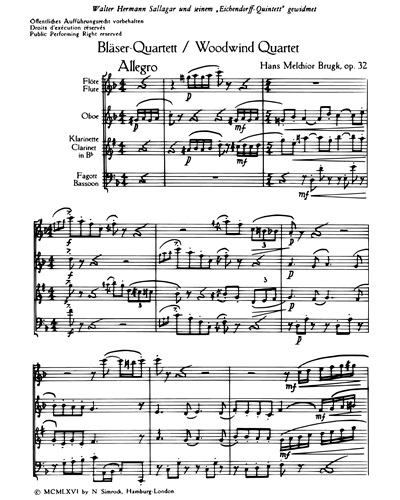 Woodwind Quartet, op. 32