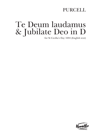Te Deum laudamus and Jubilate Deo in D