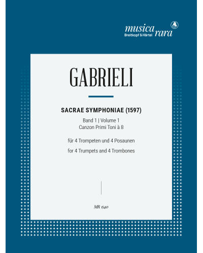 Sacrae Symphoniae No. 1 Sheet Music by Giovanni Gabrieli | nkoda | Free ...