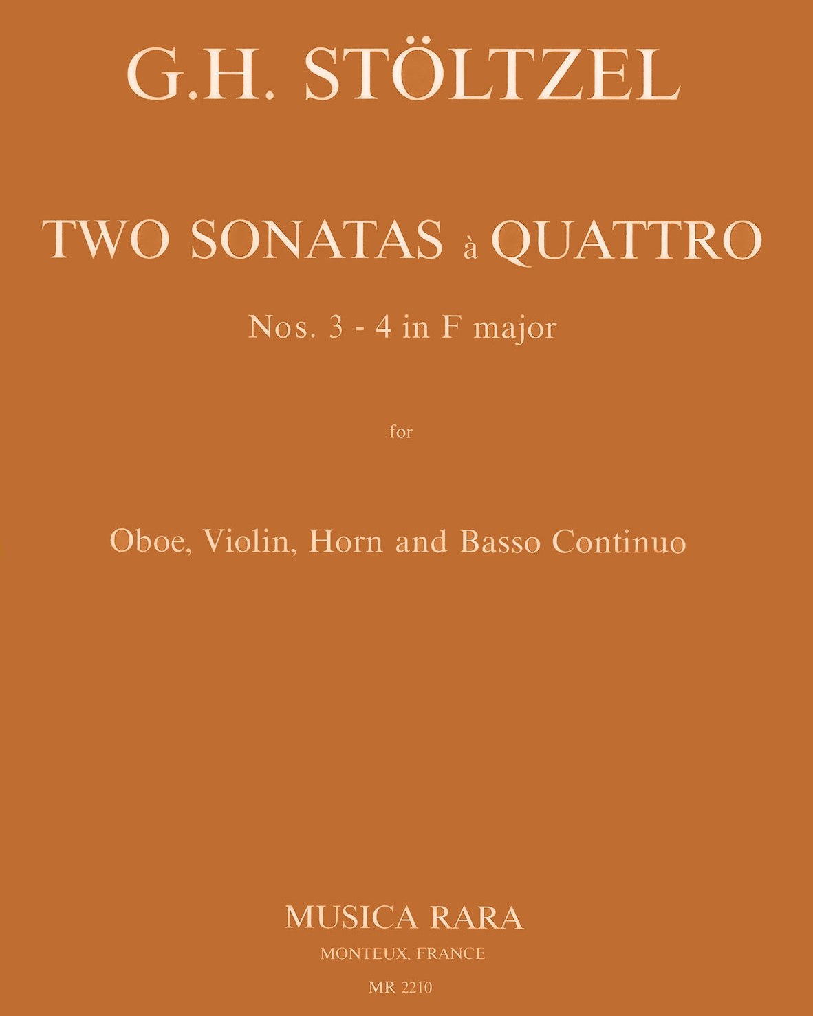 2 Sonaten à Quattro Nr. 3 und 4 F-dur