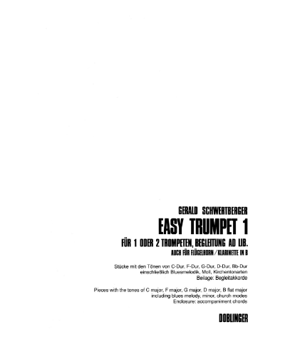 Easy Trumpet, Book 1